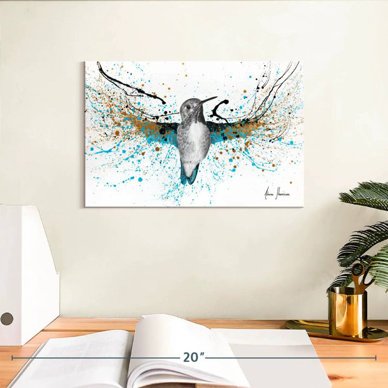 Colibri doré, H 8 po x l 12 po