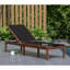 Chaise longue inclinable en teck avec coussin Medrano-185624961