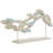 Watheroo Polystone Textured Ombre Swimming Fish Decorative Light Blue Sculpture with Stand