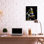 «Sunflower Country Chair Dark Still Life» par Heide Presse, reproduction d'art graphique