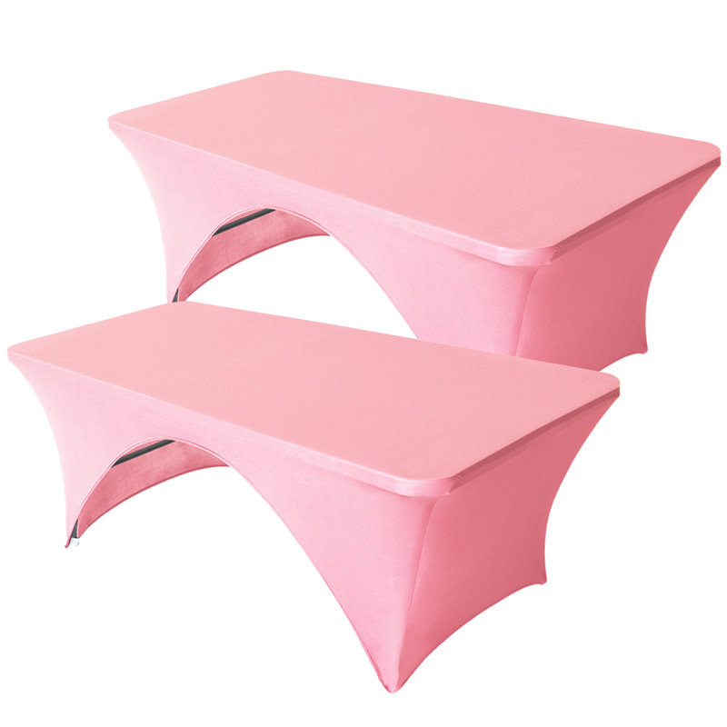 Housses pour table pliante rectangulaire Eider & Ivory ™, 48 po x 30 po, Rose, 2