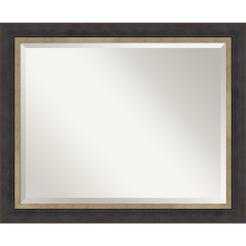 Earnice Solid Wood Wall Mirror, 26.75" x 32.75", Rectangle