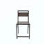 Ensemble de table de salle à manger industrielle avec 2 chaises, petite table de cuisine carrée avec support de rangement pour petit appartement