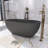 59'' x 29.5'' Freestanding Soaking Solid Surface Bathtub