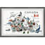 «Canadian Map», reproduction encadrée-2017461561