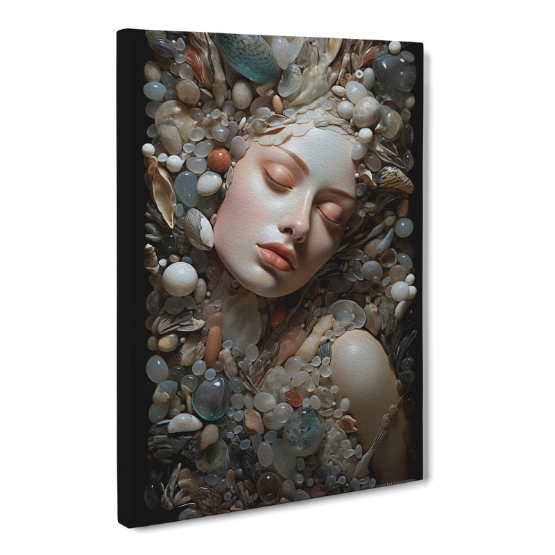 Pebbles Baroque - No Frame Print, 50cm H x 35cm W x 3cm D