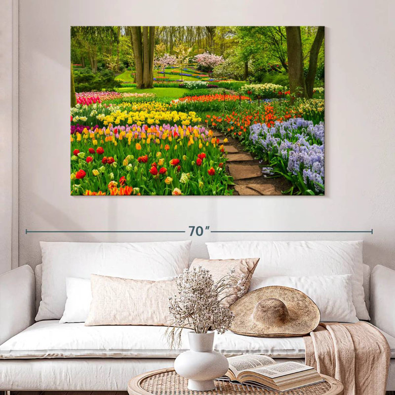 Fleurs de tulipes Harnek Spring, H 34 po x l 51 po