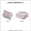 Édredon simple / simple TG - Velours doux écrasé avec tissu inversé