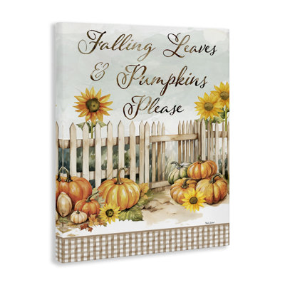"Pumpkins Veuillez Sentiment", art mural par Nicole DeCamp