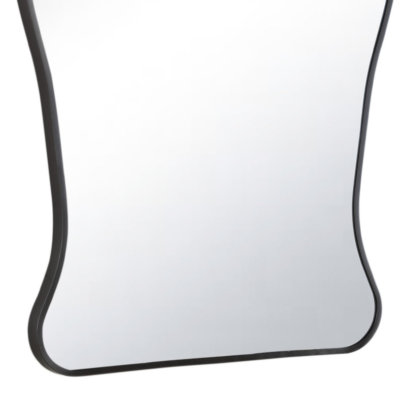 Piero Novelty Steel Wall Mirror, Steel