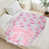 Motif floral rose et rose