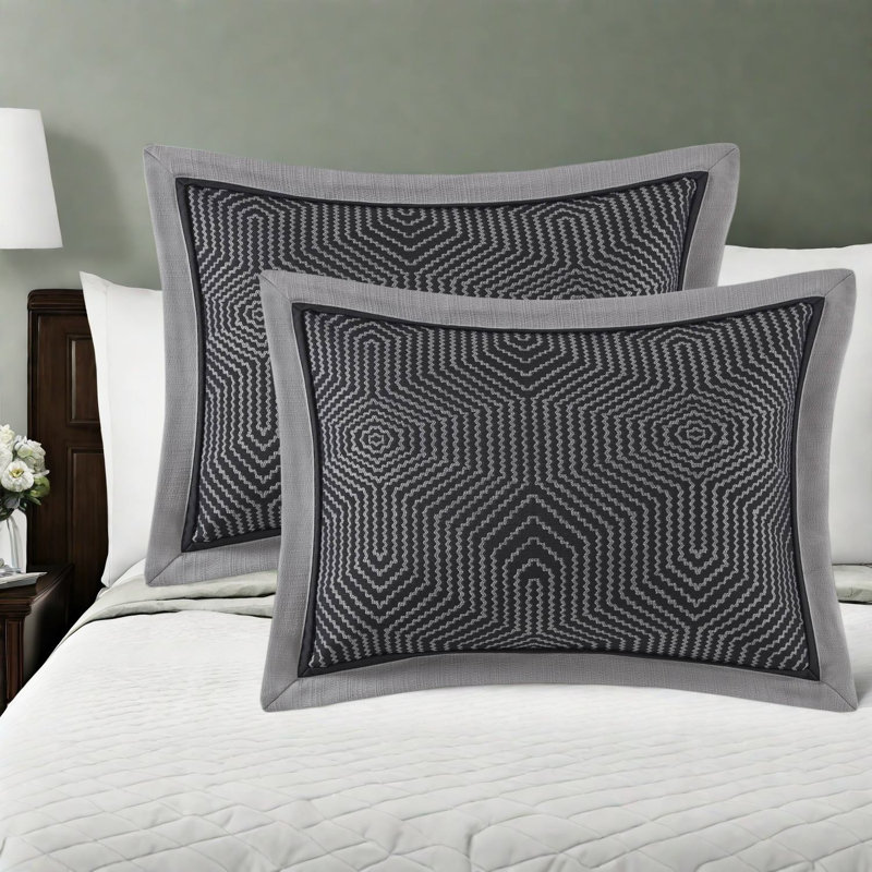 Modern King Bedding Sets, 9 Piece Polyester Jacquard for Home Comfort