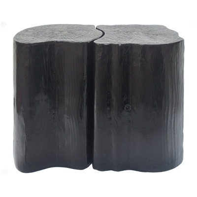 2-In-1 Irregular End Table, Split Design, Small Space Friendly,Indoor Outdoor Use