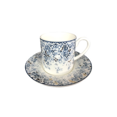Cuenca Bone China Espresso Cup and Saucer