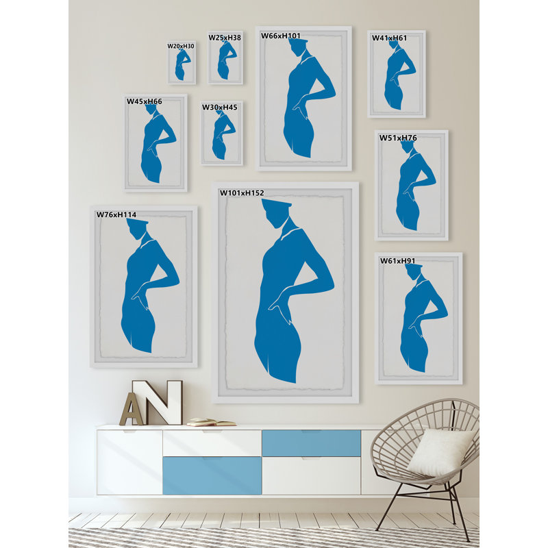 I Feel Blue by Marmont Hill - Single Picture Frame Painting, 45cm H x 38cm W x 3.81cm D