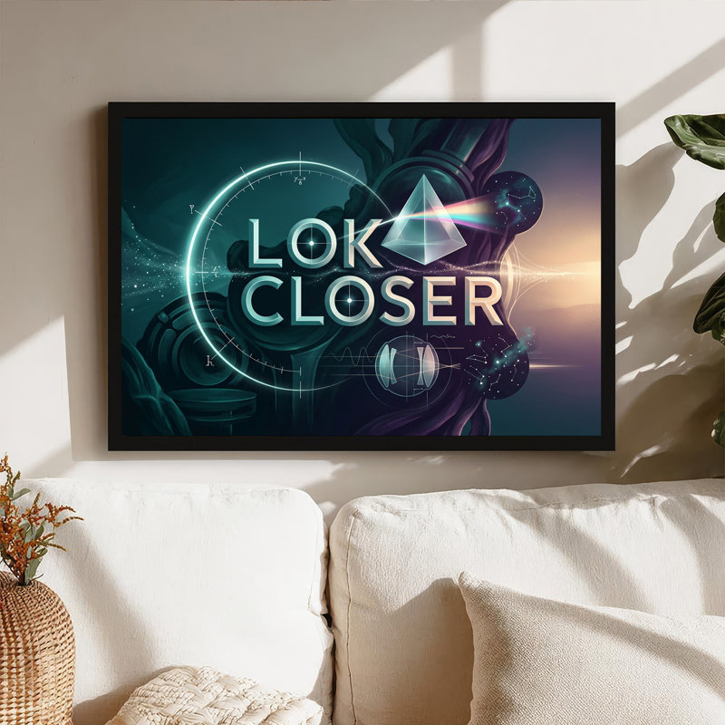 Art mural sur toile Futuristic Prism, H 16 po x l 24 po