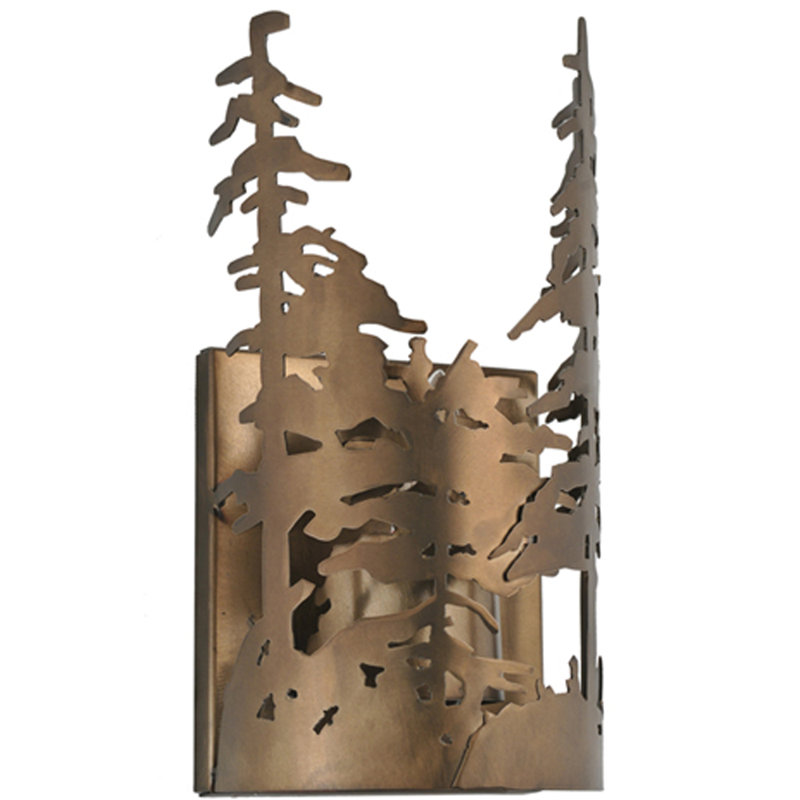 Rustic Lodge 1 - Light Flush Mounted Sconce