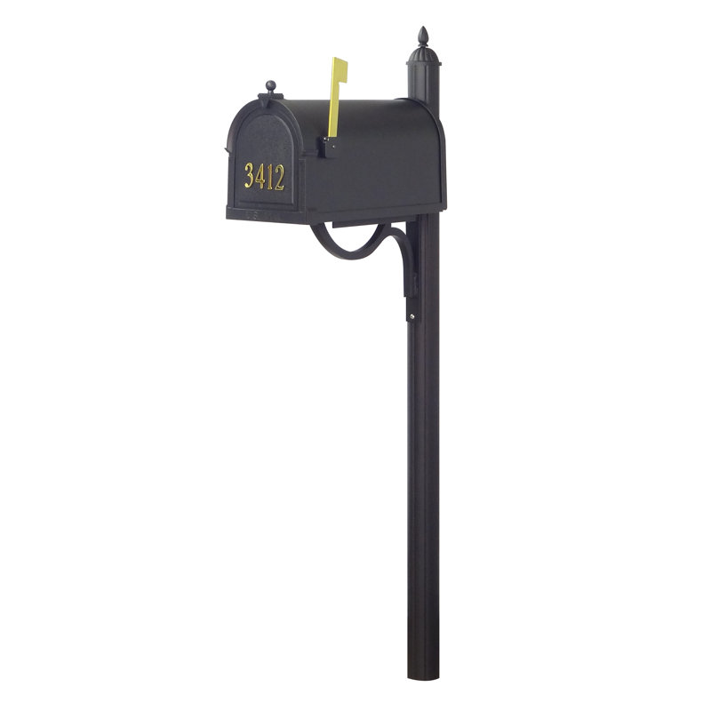 Berkshire Aluminum Post Mounted Post Box