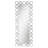 Aghes 24 x 62-Inch Full-Length Wall Mirror with 16 LED Lights and Round Mirror-Tile Frame, Silver