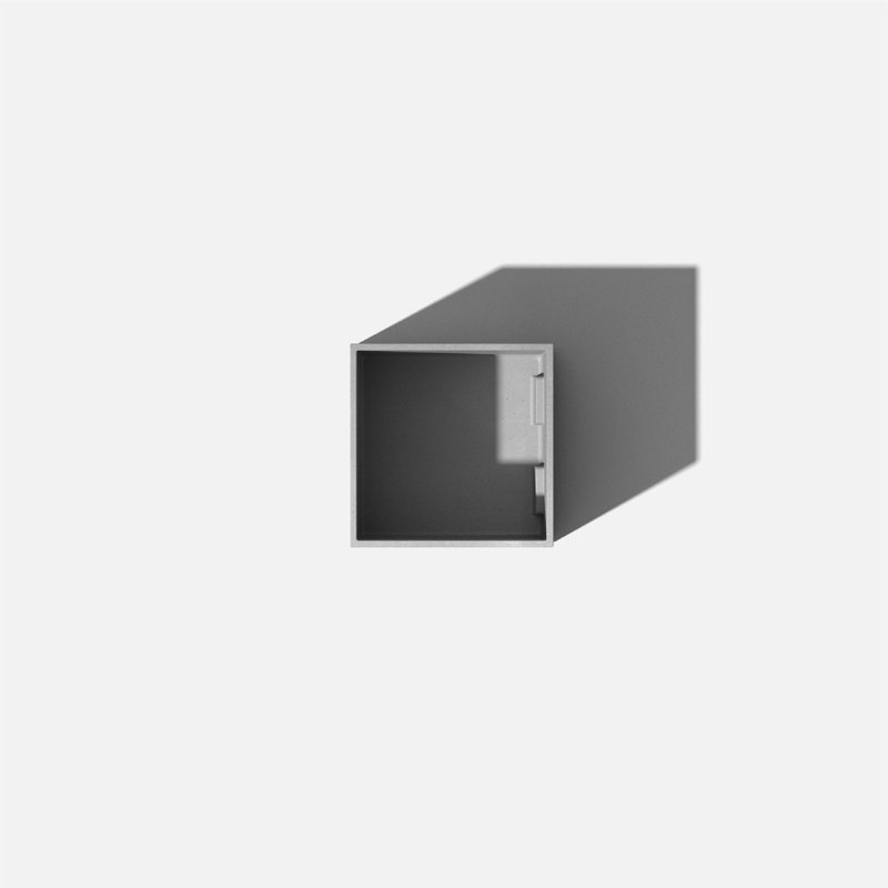 Geo Series Cube Planter, Gray, 2