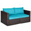 Chaise de patio avec coussins-1498722036