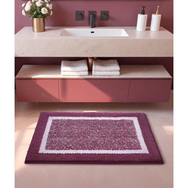 Rectangle Bath Mat, Purple