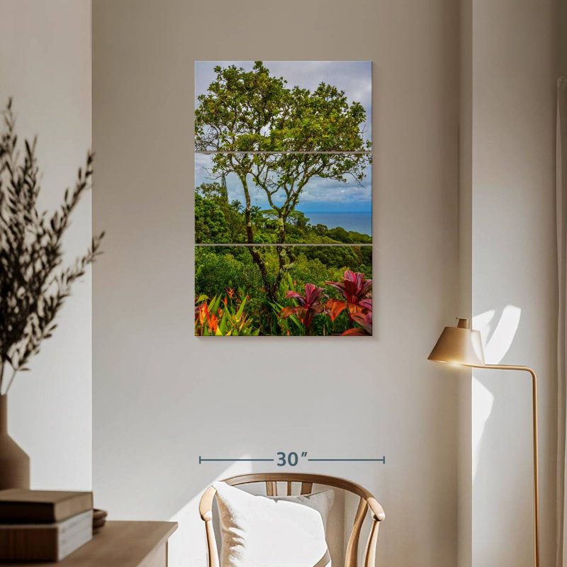 Harnek, Hawaï, arbres tropicaux, H 57 po x l 36 po