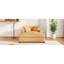Siège confortable surdimensionné de 53,5 po x 70,9 po - Structure, pieds en bois massif, tissu doux, design classique, chaise relax 53,5 po x 70,9 po, élégance et style relaxant-118576141