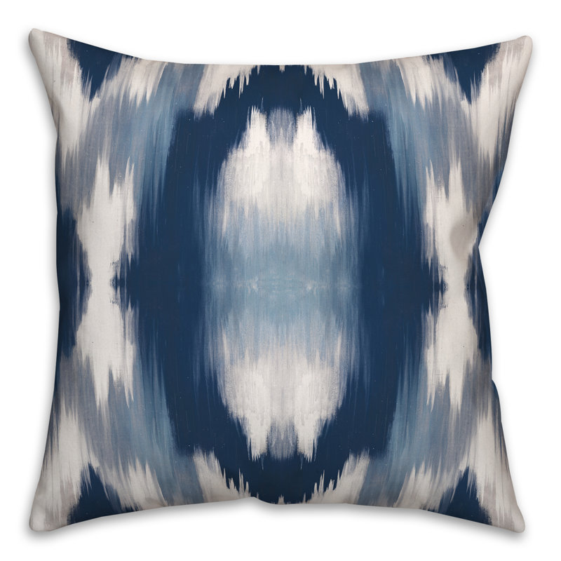 Housse et insert de coussin décoratif extérieur Paint 11, 16 po x 16 po, Bleu