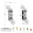 4 - Light 21.6'' Modern Wallchiere Glass Wall Sconce-2105269374