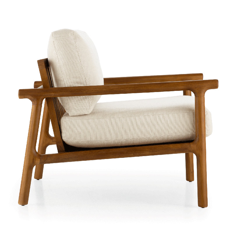 Cellire Upholstered Armchair, Cream Polyester