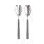 Fantasia Pewter Salad Serving Set - 2 Pieces - Light Blue-2106927562