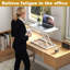Adjustable Metal Base Standing Desk Converter