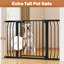Barrière de sécurité en métal pour bébé, 36 po de hauteur, réglable de 29,93 à 48,8 po pour les portes et les escaliers, noir-125298600