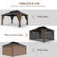 16 pi L 12 pi. D Pavillon de jardin en acier-95215271
