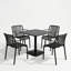 4 - Person Steel Dining Set-553878860-553878865