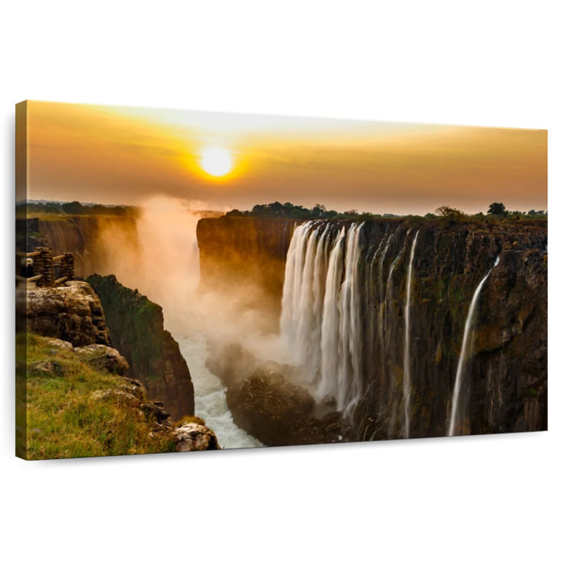 Alvord Victoria Falls Panorama, 34" H x 51" W