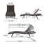 Ensemble de chaises longues inclinables 79,5 po Brixlee-39378157