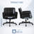 Criss Cross 360° Swivel Faux Office Chair with Flip-up Armrests, Task Chair Vanity Chair for Home Make up Bedroom Apartment-1374547043
