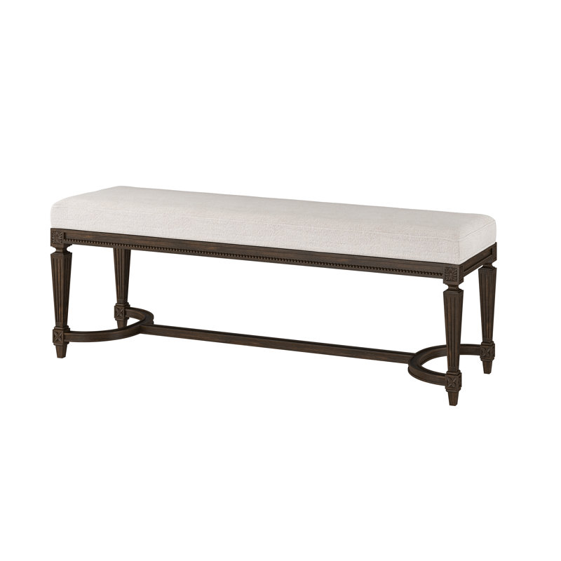 Banc de rangement Grant, Espresso, Merino Pearl (tissu performance) 1360-91