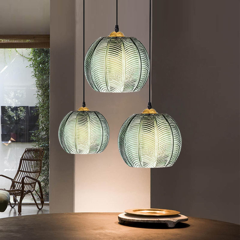 Annell 3 - Light Green Cluster Pendant