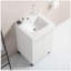 Meuble-lavabo de salle de bain élégant de 20 po blanc (sans lavabo en céramique)