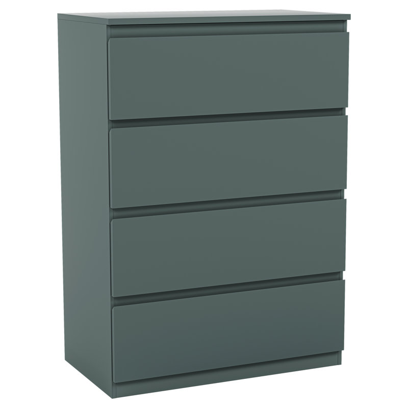 Cunha 4 Drawer 70Cm W Chest, Green