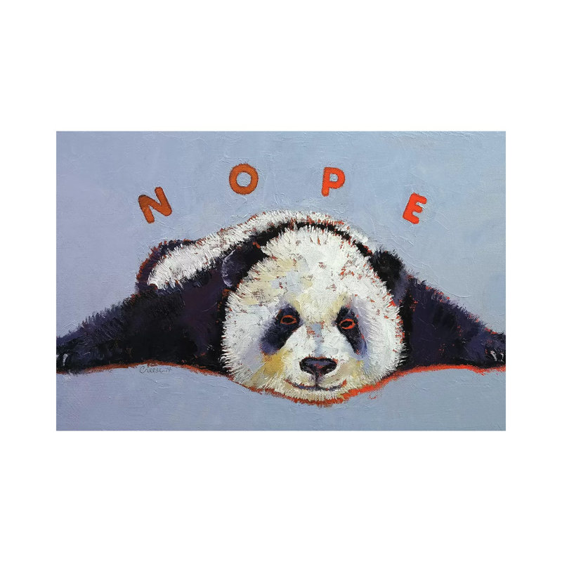 Nope by Michael Creese - Wrapped Canvas Painting, 20.32 cm H x 30.48 cm W