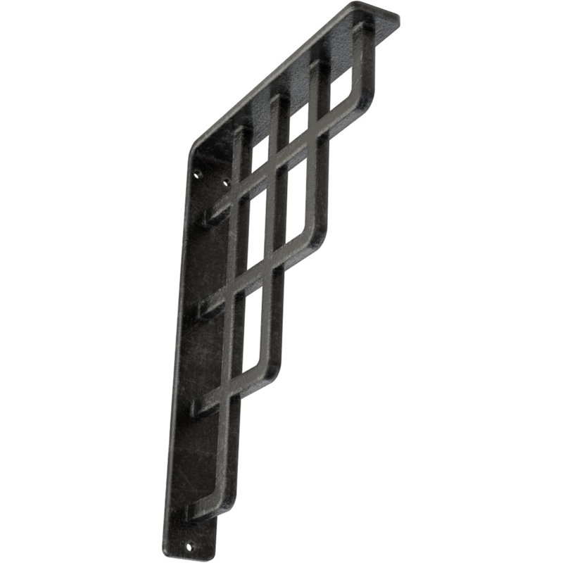 Support en fer forgé Diane, Argent antique, H 10 po x l 1,5 po x P 7,5 po