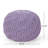 Bordeaux  Knitted Cotton Round Pouf, Lavender-962869138
