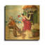 'Wine & Music' By Ronald West Gold Metal Wall Art, 12" x 12"-324307421