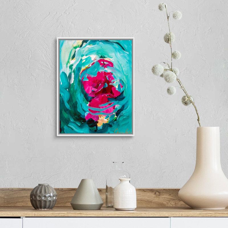"Swang" par Amira Rahim, reproduction d’art sur toile, Toile blanche encadrée, H 16 po x l 13 po x P 1,75 po