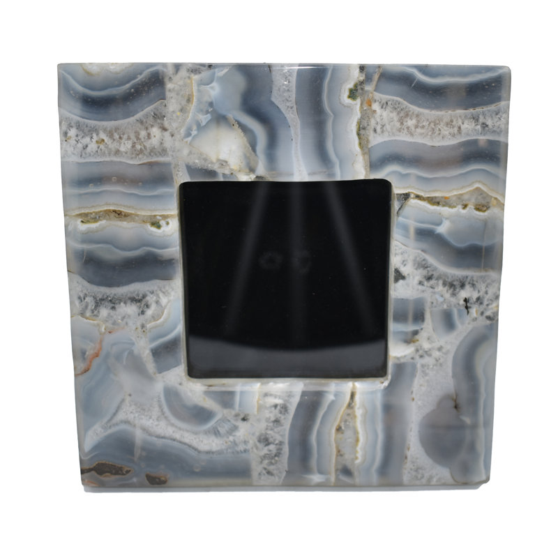 Grey Stone Embossed Picture Frame, 3.5" x 3.5"