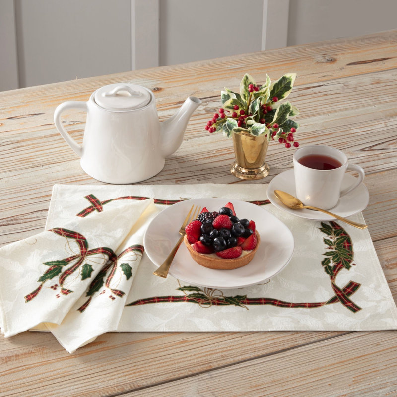 Ensemble de 4 serviettes Lenox Holiday Nouveau